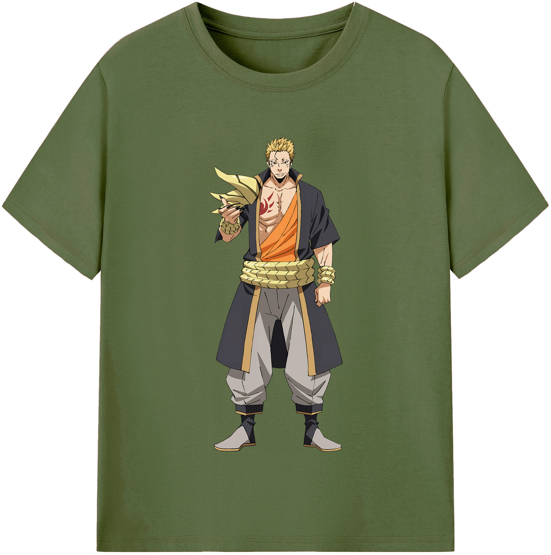 （画像用） 転スラ Regarding Reincarnated to Slime 綿100％半袖Tシャツ（フロントプリント）